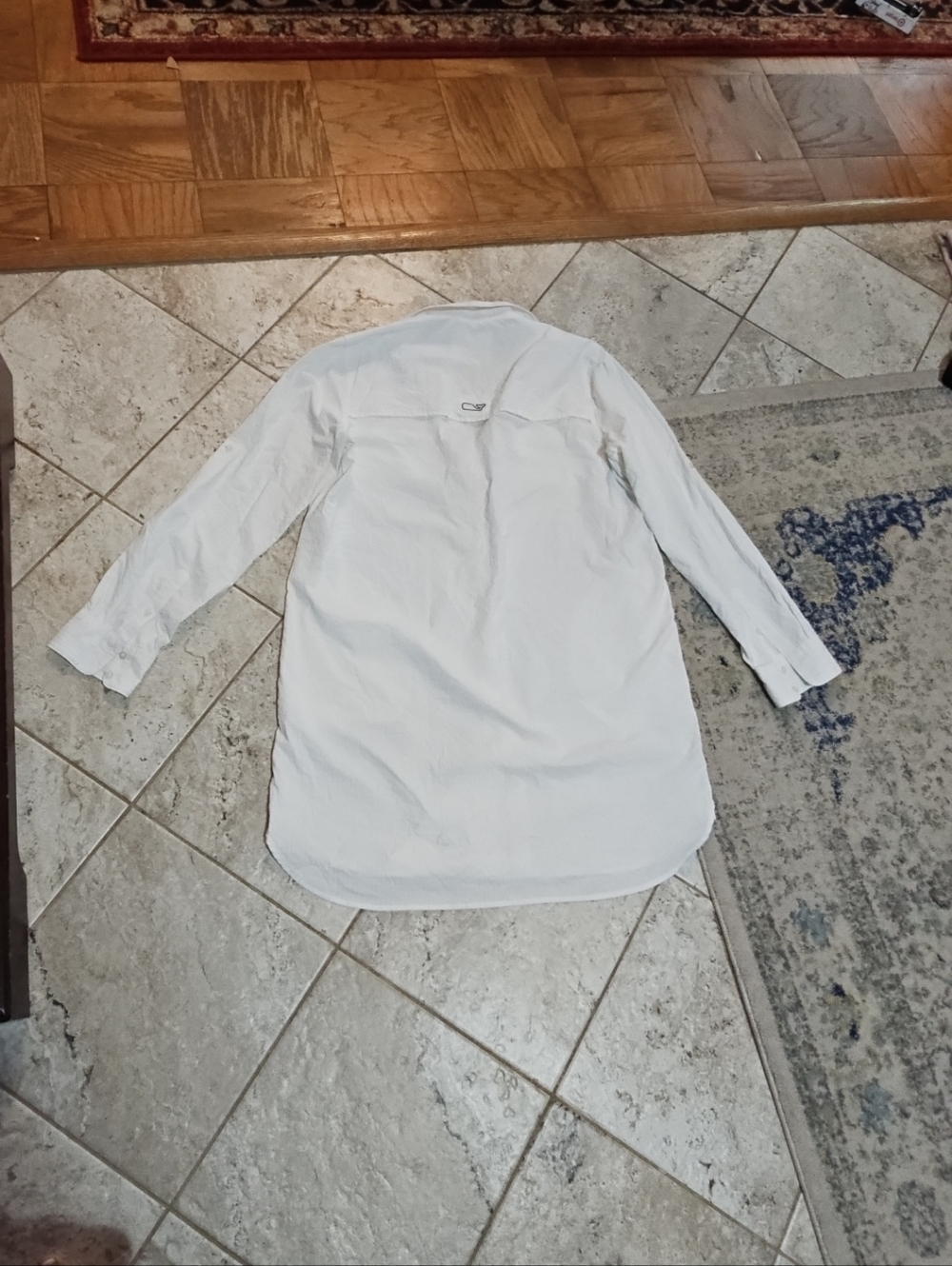 Vineyard Vines Performance Harbor Shirt Dress Coverup Size 10 - Picture 8 of 9